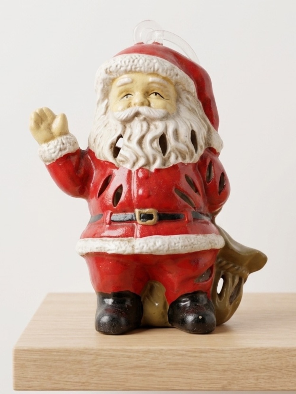 Festive Santa Claus Potpourri Ornament - Red